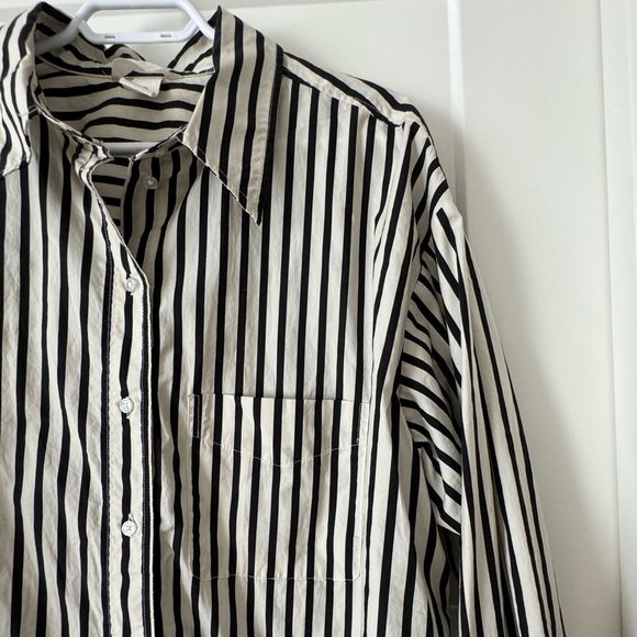 H&M Oversized Striped Oxford - Picture 4 of 5